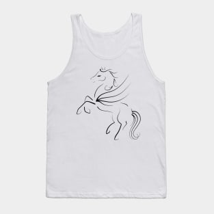 Elegant Rearing Pegasus Tank Top